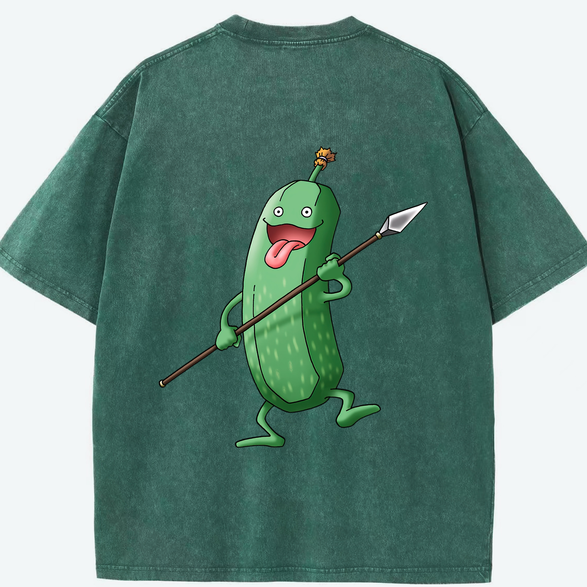 （画像用） ドラゴンクエスト Doragon Kuesuto Dragon Quest 綿100% ヴィンテージ風 半袖Tシャツ（背面プリント）